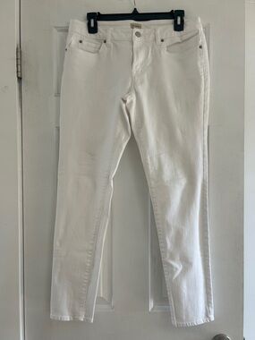 Daniel Cremieux Luxury White Women’s Stretch Jeans - Classic Slim Fit Size 8